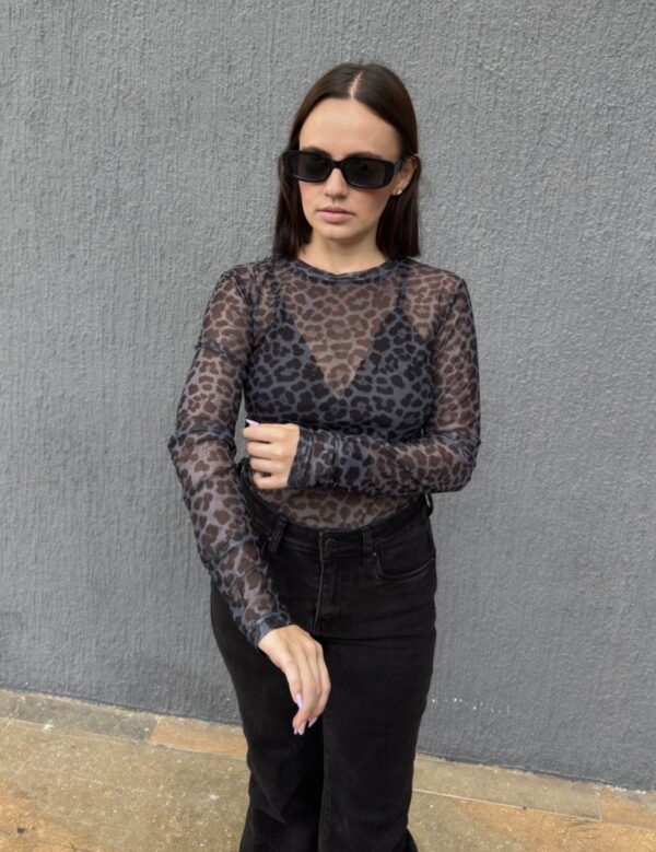 MESH ANIMAL PRINT GRIS - Image 4